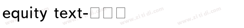 equity text字体转换